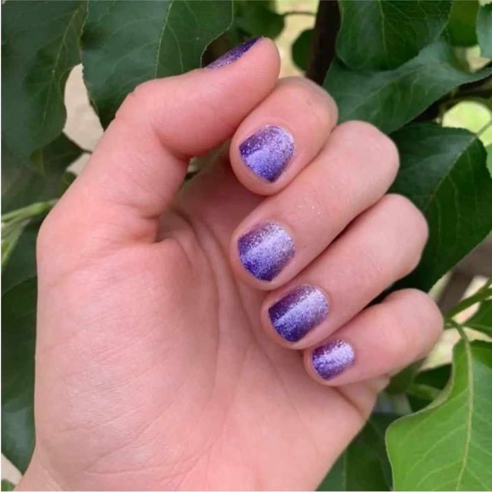 *Retired* Color Street: Achieve Grapeness (Petite) | Purple Gradient Glitter - Picture 5 of 14